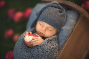 newborn boy apple